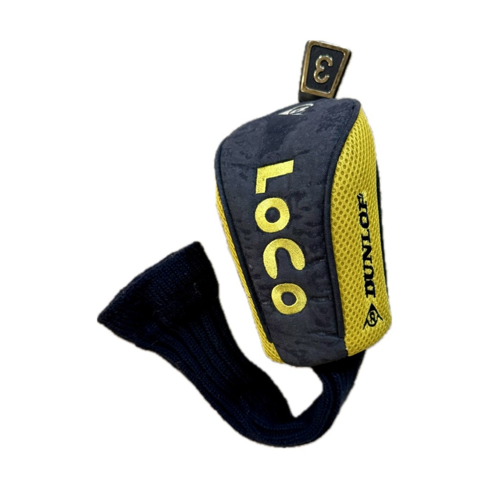 Dunlop | Loco Black and Yellow 5-Iron Golf Club Headcover